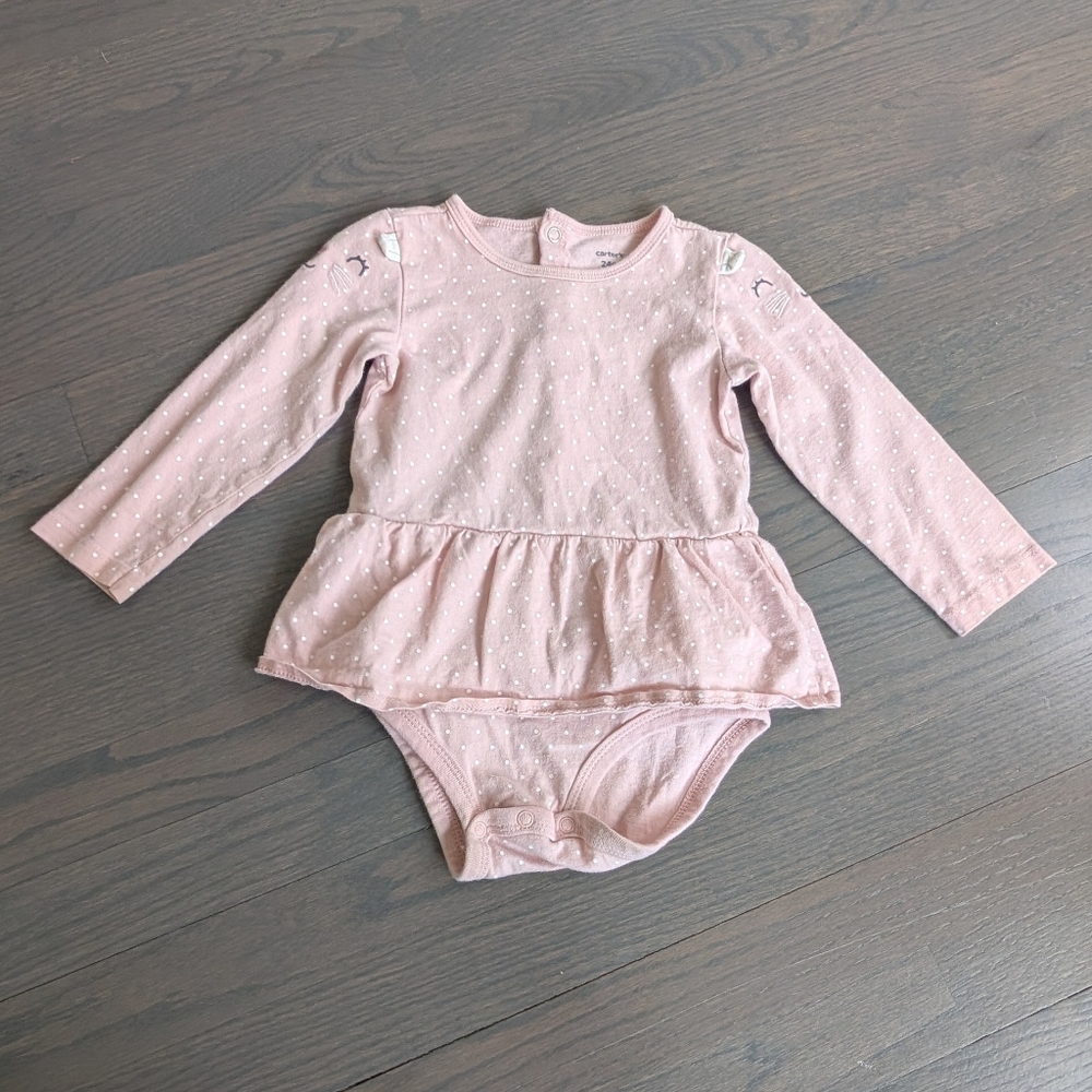 Carter's Baby Girls' Long Sleeve Bodysuit Top 24M